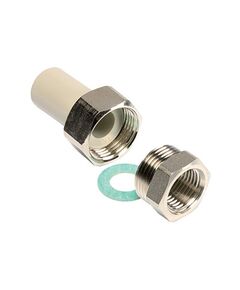 Купить Американка полипропилен 25х3/4" ВР 25бар, t-95*C, сварка (SSI02525XX) по цене 1181.53 руб., в Санкт-Петебруге в интернет магазине 100-Систем, а также дургие товары EKOPLASTIK из раздела Фитинги серые полипропиленовые 25 и Трубы и фитинги серые полипропиленовые
