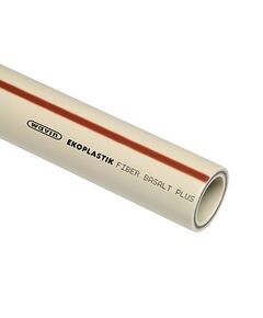 Купить Труба полипропилен 25х3,5мм Fiber Basalt Plus S3.2, 10бар, t-90*C, сварка (strfb025trct) по цене 610.77 руб., в Санкт-Петебруге в интернет магазине 100-Систем, а также дургие товары EKOPLASTIK из раздела Фитинги серые полипропиленовые 25 и Трубы и фитинги серые полипропиленовые