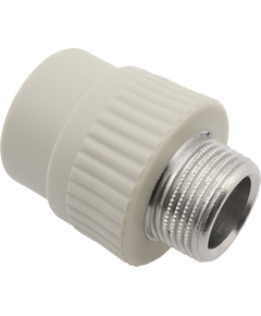Купить FV PPR Переходник с металл. резьбой наружной 25x1/2" (AA215025012) по цене 332.4 руб., в Санкт-Петебруге в интернет магазине 100-Систем, а также дургие товары FV-Plast из раздела Фитинги серые полипропиленовые 25 и Трубы и фитинги серые полипропиленовые