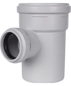Купить STOUT D 110 x 58 / 87,5° Тройник канализационный бесшумный (SKB-0016-115887) по цене 1064 руб., в Санкт-Петебруге в интернет магазине 100-Систем, а также дургие товары STOUT из раздела Тройники переходные шумопоглощающие фановые и Переходы шумопоглощающие фановые