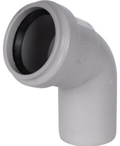 Купить STOUT D 58 х 67° Отвод канализационный бесшумный (skb-0011-005867) по цене 303 руб., в Санкт-Петебруге в интернет магазине 100-Систем, а также дургие товары STOUT из раздела Фитинги шумопоглощающие фановые 50 мм и Шумопоглощающие фановые трубы и фитинги