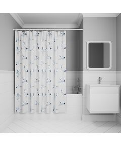 Купить Штора для ванной, 200x180 см, Полиэстер, IDDIS, BP02P18i11 (BP02P18I11) по цене 890 руб., в Санкт-Петебруге в интернет магазине 100-Систем, а также дургие товары IDDIS из раздела Шторки для ванной и Карнизы Шторки Коврики
