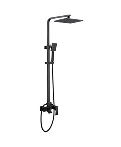Купить Душевая стойка ABBER Wasserfall AF8616BL с изливом, черная матовая (af8616bl) по цене 42000 руб., в Санкт-Петебруге в интернет магазине 100-Систем, а также дургие товары ABBER из раздела Душевые стойки и Душевые стойки, системы, панели, гарнитуры