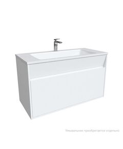 Купить Тумба подвесная с ящиком, белая, 100 см, Esper, IDDIS, ESP10W0i95. Подходит ум. 4501000i28 (ESP10W0I95) по цене 9200 руб., в Санкт-Петебруге в интернет магазине 100-Систем, а также дургие товары IDDIS из раздела Тумбы под раковину и Мебель для ванной комнаты