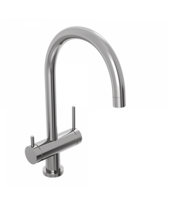 Купить Смеситель для кухни Abelsberg Aera AWF70029CH c возможностью подключения фильтра для воды, цвет глянцевый хром (awf70029ch) по цене 18990 руб., в Санкт-Петебруге в интернет магазине 100-Систем, а также дургие товары Abelsberg из раздела Смесители с подключением фильтра и Смесители для кухни