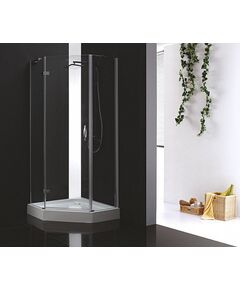 Купить Душевой уголок Cezares Bergamo P-1 100x100 L IV профиль Хром стекло прозрачное (bergamo-w-p-1-100-c-cr-l-iv) по цене 63700 руб., в Санкт-Петебруге в интернет магазине 100-Систем, а также дургие товары CEZARES из раздела Душевые ограждения и Душевые кабины и ограждения