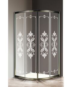 Купить Душевой уголок Cezares Giubileo R2 80x80 GIUBILEO-R-2-80-SCORREVOLE-CP-Br прозрачное стекло с матовым принтом профиль Бронза (giubileo-r-2-80-scorrevole-cp-br) по цене 63170 руб., в Санкт-Петебруге в интернет магазине 100-Систем, а также дургие товары CEZARES из раздела Душевые ограждения и Душевые кабины и ограждения