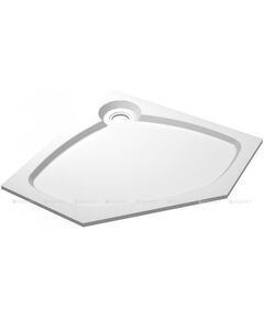 Купить Поддон для душа Cezares Tray P 100 пятиугольный (tray-s-p-100-56-w) по цене 33900 руб., в Санкт-Петебруге в интернет магазине 100-Систем, а также дургие товары CEZARES из раздела Нестандартные и Душевые поддоны