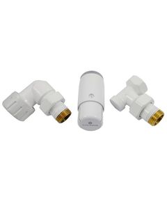 Купить Комлпект осевой левый,Белый,DN15 GZ1/2 x GW1/2 с головкой Мини M30x1,5 (602200067) по цене 7800 руб., в Санкт-Петебруге в интернет магазине 100-Систем, а также дургие товары Schlosser из раздела Радиаторные клапаны и Радиаторная арматура