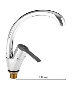 Купить Смеситель для кухни с гайкой, однорычажный. (Комлектуется подводкой для воды) (a4008) по цене 2800 руб., в Санкт-Петебруге в интернет магазине 100-Систем, а также дургие товары Accoona из раздела Рычажные смесители и Смесители для кухни