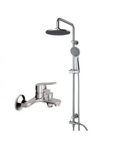 Купить D0711010 Norma душевая система с тропическим душем и смесителем в комплекте (d0711010) по цене 20790 руб., в Санкт-Петебруге в интернет магазине 100-Систем, а также дургие товары Dorff из раздела Душевые стойки и Душевые стойки, системы, панели, гарнитуры