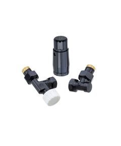 Купить Комплект аксиальный DN15 GZ 1/2* GW 1/2 с головкой Мини M30*1,5 Ral 9005 (602200126  ral 9005) по цене 12240 руб., в Санкт-Петебруге в интернет магазине 100-Систем, а также дургие товары Schlosser из раздела Радиаторные клапаны и Радиаторная арматура