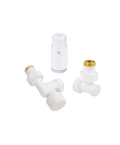 Купить Комплект аксиальный Белый DN15 GZ 1/2* GW 1/2 с головкой Мини M30*1,5  (602200126) по цене 7800 руб., в Санкт-Петебруге в интернет магазине 100-Систем, а также дургие товары Schlosser из раздела Радиаторные клапаны и Радиаторная арматура