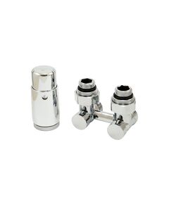 Купить Комплект узел нижнего подключения угловой, хром G 3/4 x 3/4 D=50 мм с термоголовкой MINI M30x1,5 + 2 Ниппеля 1/2x3/4 (600800058) по цене 9000 руб., в Санкт-Петебруге в интернет магазине 100-Систем, а также дургие товары Schlosser из раздела Радиаторные клапаны и Радиаторная арматура