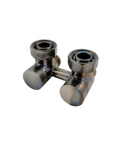 Купить Узел подключения 50 мм Technoline  Угловой (601000070) по цене 10320 руб., в Санкт-Петебруге в интернет магазине 100-Систем, а также дургие товары Schlosser из раздела Узлы для нижнего подключения радиаторов и Радиаторная арматура