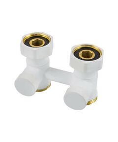 Купить Узел подключения проходной G 3/4 x 3/4 D=50 MM , белый (600700022) по цене 4320 руб., в Санкт-Петебруге в интернет магазине 100-Систем, а также дургие товары Schlosser из раздела Узлы для нижнего подключения радиаторов и Радиаторная арматура