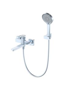 Купить Смеситель для ванны с душем WONZON & WOGHAND FRAME, Хром (WW-88639010-CR) (ww-88639010-cr) по цене 32731 руб., в Санкт-Петебруге в интернет магазине 100-Систем, а также дургие товары WONZON & WOGHAND из раздела Смесители с длинным изливом и Смесители для ванны и душа