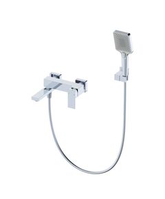 Купить Смеситель для ванны с душем WONZON & WOGHAND CUBE, Хром (WW-88639016-CR) (ww-88639016-cr) по цене 33524 руб., в Санкт-Петебруге в интернет магазине 100-Систем, а также дургие товары WONZON & WOGHAND из раздела Смесители с коротким изливом и Смесители для ванны и душа