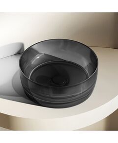 Купить Раковина накладная прозрачная ABBER Kristall AT2804Onyx (at2804onyx) по цене 40800 руб., в Санкт-Петебруге в интернет магазине 100-Систем, а также дургие товары ABBER из раздела Накладные раковины и Раковины и пьедесталы