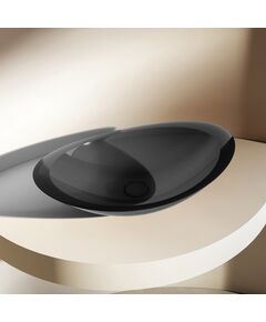 Купить Раковина накладная прозрачная ABBER Kristall AT2808Onyx черная (at2808onyx) по цене 50400 руб., в Санкт-Петебруге в интернет магазине 100-Систем, а также дургие товары ABBER из раздела Накладные раковины и Раковины и пьедесталы