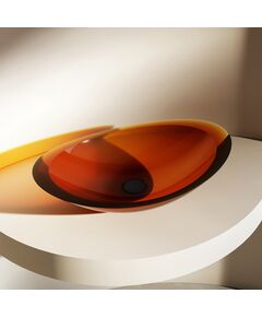 Купить Раковина накладная прозрачная ABBER Kristall AT2808Opal коричневая (at2808opal) по цене 50400 руб., в Санкт-Петебруге в интернет магазине 100-Систем, а также дургие товары ABBER из раздела Накладные раковины и Раковины и пьедесталы