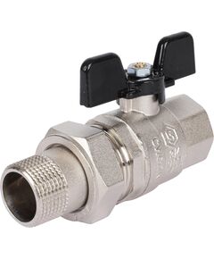 Купить STOUT  Кран шаровой полнопроходной, ВР/НР, ручка бабочка 3/4, американка (svb-0007-000020) по цене 1678 руб., в Санкт-Петебруге в интернет магазине 100-Систем, а также дургие товары STOUT из раздела Краны со сгоном и накидной гайкой 3/4 и Краны со сгоном и накидной гайкой