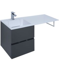 Купить Тумба под раковину Aquanet Алвита 48 серый антрацит (00243662) по цене 23582 руб., в Санкт-Петебруге в интернет магазине 100-Систем, а также дургие товары AQUANET из раздела Тумбы под раковину и Мебель для ванной комнаты