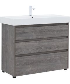 Купить Тумба под раковину Aquanet Nova Lite 100 дуб рошелье (3 ящика) (00302479) по цене 20125 руб., в Санкт-Петебруге в интернет магазине 100-Систем, а также дургие товары AQUANET из раздела Тумбы под раковину и Мебель для ванной комнаты