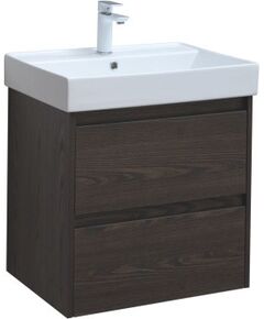 Купить Тумба под раковину Aquanet Nova Lite 60 дуб черный (2 ящика) (00287894) по цене 15029 руб., в Санкт-Петебруге в интернет магазине 100-Систем, а также дургие товары AQUANET из раздела Тумбы под раковину и Мебель для ванной комнаты