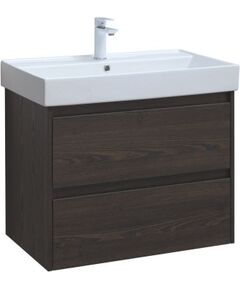 Купить Тумба под раковину Aquanet Nova Lite 75 дуб черный (2 ящика) (00287895) по цене 16559 руб., в Санкт-Петебруге в интернет магазине 100-Систем, а также дургие товары AQUANET из раздела Тумбы под раковину и Мебель для ванной комнаты