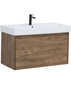 Купить Тумба под раковину Aquanet Nova Lite 90 дуб рустикальный (1 ящик) (00249517) по цене 23973 руб., в Санкт-Петебруге в интернет магазине 100-Систем, а также дургие товары AQUANET из раздела Тумбы под раковину и Мебель для ванной комнаты