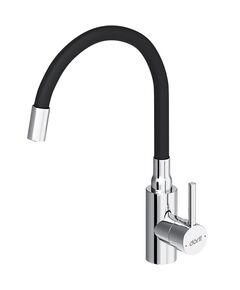 Купить D3007622 Logic кухонный смеситель с гибким изливом, черный (d3007622) по цене 7190 руб., в Санкт-Петебруге в интернет магазине 100-Систем, а также дургие товары Dorff из раздела Рычажные смесители и Смесители для кухни