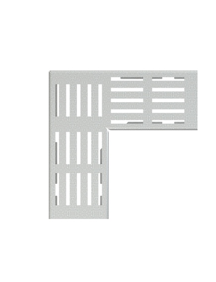Купить ALCA PLAST Решетка для дренажного углового желоба 100 мм, оцинкованная сталь, арт. ADZ-R121R (adz-r121r) по цене 3172.04 руб., в Санкт-Петебруге в интернет магазине 100-Систем, а также дургие товары AlcaPlast из раздела Решетки для лотков и Душевые лотки и душевые трапы