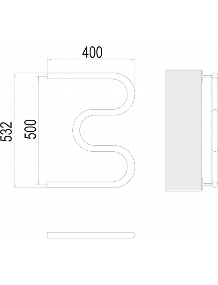 Купить Полотенцесушитель водяной М-образный  1" БШ 500х400 (4620768881466) по цене 7395 руб., в Санкт-Петебруге в интернет магазине 100-Систем, а также дургие товары TERMINUS из раздела Водяные полотенцесушители и Полотенцесушители