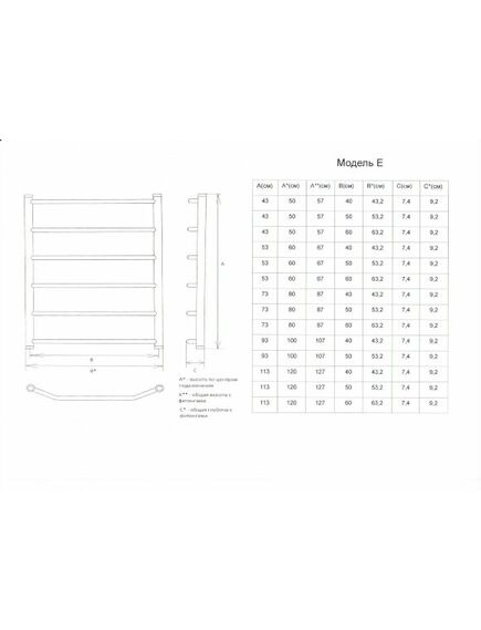 Купить Полотенцесушитель ДВИН E 80/50 Водяной 1"-1/2" К1 Полированный (4627085989684) по цене 12365 руб., в Санкт-Петебруге в интернет магазине 100-Систем, а также дургие товары Двин из раздела Водяные полотенцесушители и Полотенцесушители