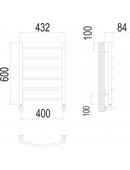 Купить Полотенцесушитель водяной Классик П6 400х600 (4670078530202) по цене 9550 руб., в Санкт-Петебруге в интернет магазине 100-Систем, а также дургие товары TERMINUS из раздела Водяные полотенцесушители и Полотенцесушители