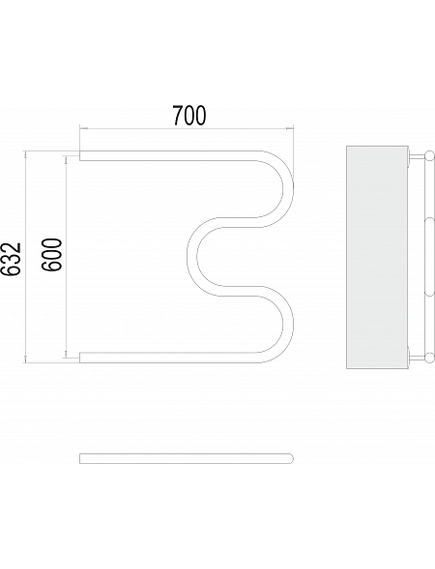 Купить Полотенцесушитель водяной М-образный  (1")600х700 (4620768881220) по цене 3416 руб., в Санкт-Петебруге в интернет магазине 100-Систем, а также дургие товары TERMINUS из раздела Водяные полотенцесушители и Полотенцесушители