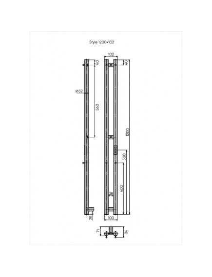 Купить Псш Style (electro) 120/10 (скр.монтаж, унив.подкл.R/L, Черный муар) INDIGO (lse120-10brrt) по цене 10749 руб., в Санкт-Петебруге в интернет магазине 100-Систем, а также дургие товары INDIGO из раздела Электрические полотенцесушители и Полотенцесушители