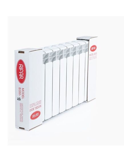 Купить Радиатор биметаллический RIFAR Вase 350 х 10 секций подключение боковое (1360 Вт) (RB35010) (rb35010) по цене 11200 руб., в Санкт-Петебруге в интернет магазине 100-Систем, а также дургие товары RIFAR из раздела Биметаллические радиаторы и Радиаторы