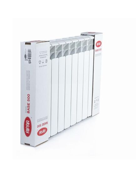 Купить Радиатор биметаллический RIFAR BASE 500 х 10 секций подключение боковое (2000 Вт) (RB50010) (rb50010) по цене 11400 руб., в Санкт-Петебруге в интернет магазине 100-Систем, а также дургие товары RIFAR из раздела Биметаллические радиаторы и Радиаторы