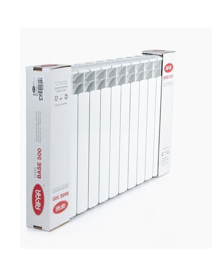 Купить Радиатор биметаллический RIFAR BASE 500 х 12 секций подключение боковое (2400 Вт) (RB50012) (rb50012) по цене 13680 руб., в Санкт-Петебруге в интернет магазине 100-Систем, а также дургие товары RIFAR из раздела Биметаллические радиаторы и Радиаторы