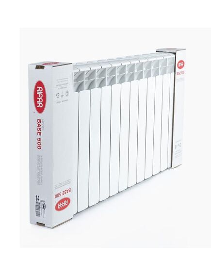 Купить Радиатор биметаллический RIFAR BASE 500 х 14 секции подключение боковое (2800 Вт) (RB50014) (rb50014) по цене 15960 руб., в Санкт-Петебруге в интернет магазине 100-Систем, а также дургие товары RIFAR из раздела Биметаллические радиаторы и Радиаторы