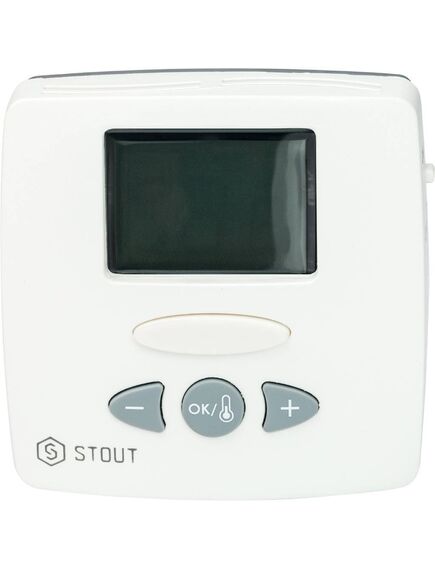 Купить STOUT STE-0002 Термостат комнатный электронный WFHT-LCD. С выносным датчиком (ste-0002-000015) по цене 6031 руб., в Санкт-Петебруге в интернет магазине 100-Систем, а также дургие товары STOUT из раздела Терморегуляторы и Автоматика для теплого пола