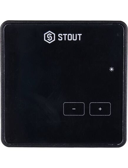 Купить STOUT  Проводной комнатный регулятор R-9z, черный (ste-0101-009004) по цене 9921 руб., в Санкт-Петебруге в интернет магазине 100-Систем, а также дургие товары STOUT из раздела Управляющие модули и Автоматика для водяного теплого пола