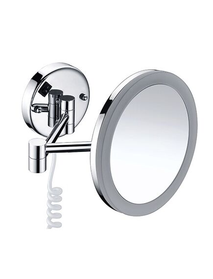 Купить K-1004 Зеркало с LED-подсветкой, 3-х кратным увеличением (K-1004) по цене 24160 руб., в Санкт-Петебруге в интернет магазине 100-Систем, а также дургие товары WasserKRAFT из раздела Косметические зеркала и Аксессуары для ванной комнаты
