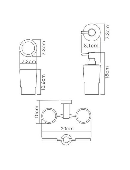 Купить K-28289 Держатель стакана и дозатора (k-28289) по цене 5240 руб., в Санкт-Петебруге в интернет магазине 100-Систем, а также дургие товары WasserKRAFT из раздела Держатели стакана и дозатора мыла и Мыльницы и дозаторы жидкого мыла