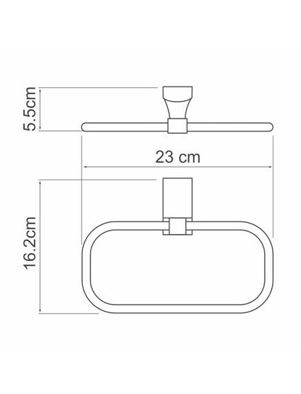 Купить Exter K-5260 Держатель полотенец  (k-5260) по цене 3330 руб., в Санкт-Петебруге в интернет магазине 100-Систем, а также дургие товары WasserKRAFT из раздела Держатели полотенец (кольцо) и Полотенцедержатели