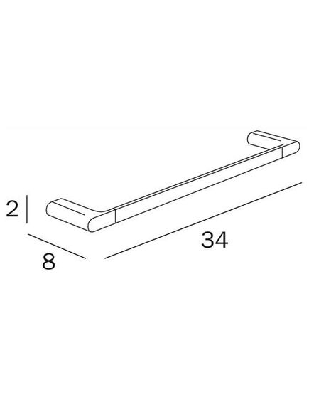 Купить Полотенцедержатель INDA MITO 34 см, хром/черный матовый A2018ANC, , шт (a2018anc) по цене 7865.42 руб., в Санкт-Петебруге в интернет магазине 100-Систем, а также дургие товары INDA из раздела Штанги для полотенец и Полотенцедержатели