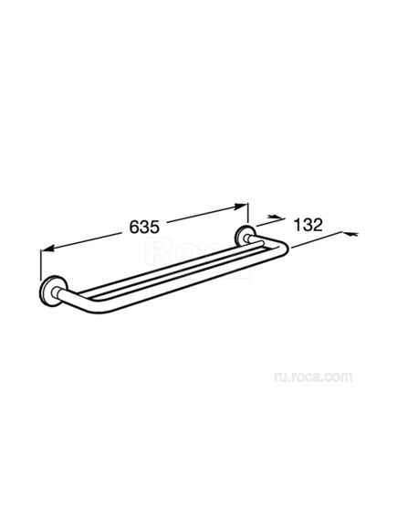 Купить Полотенцедержатель Roca Hotels 816386001 (816386001) по цене 9290 руб., в Санкт-Петебруге в интернет магазине 100-Систем, а также дургие товары ROCA из раздела Штанги для полотенец и Полотенцедержатели
