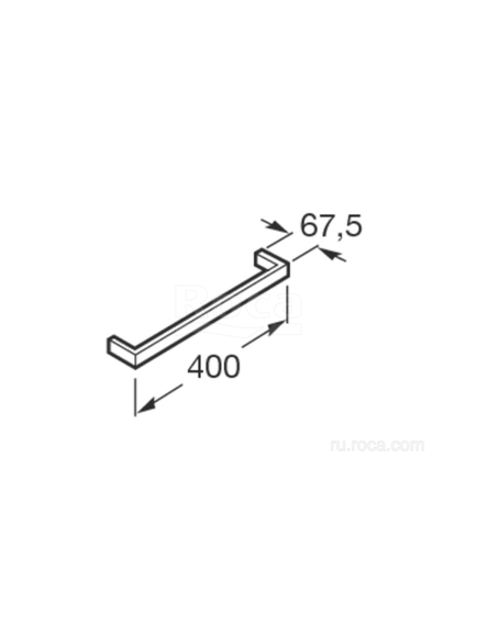 Купить Полотенцедержатель Roca Nuova 816526001 (816526001) по цене 6490 руб., в Санкт-Петебруге в интернет магазине 100-Систем, а также дургие товары ROCA из раздела Штанги для полотенец и Полотенцедержатели